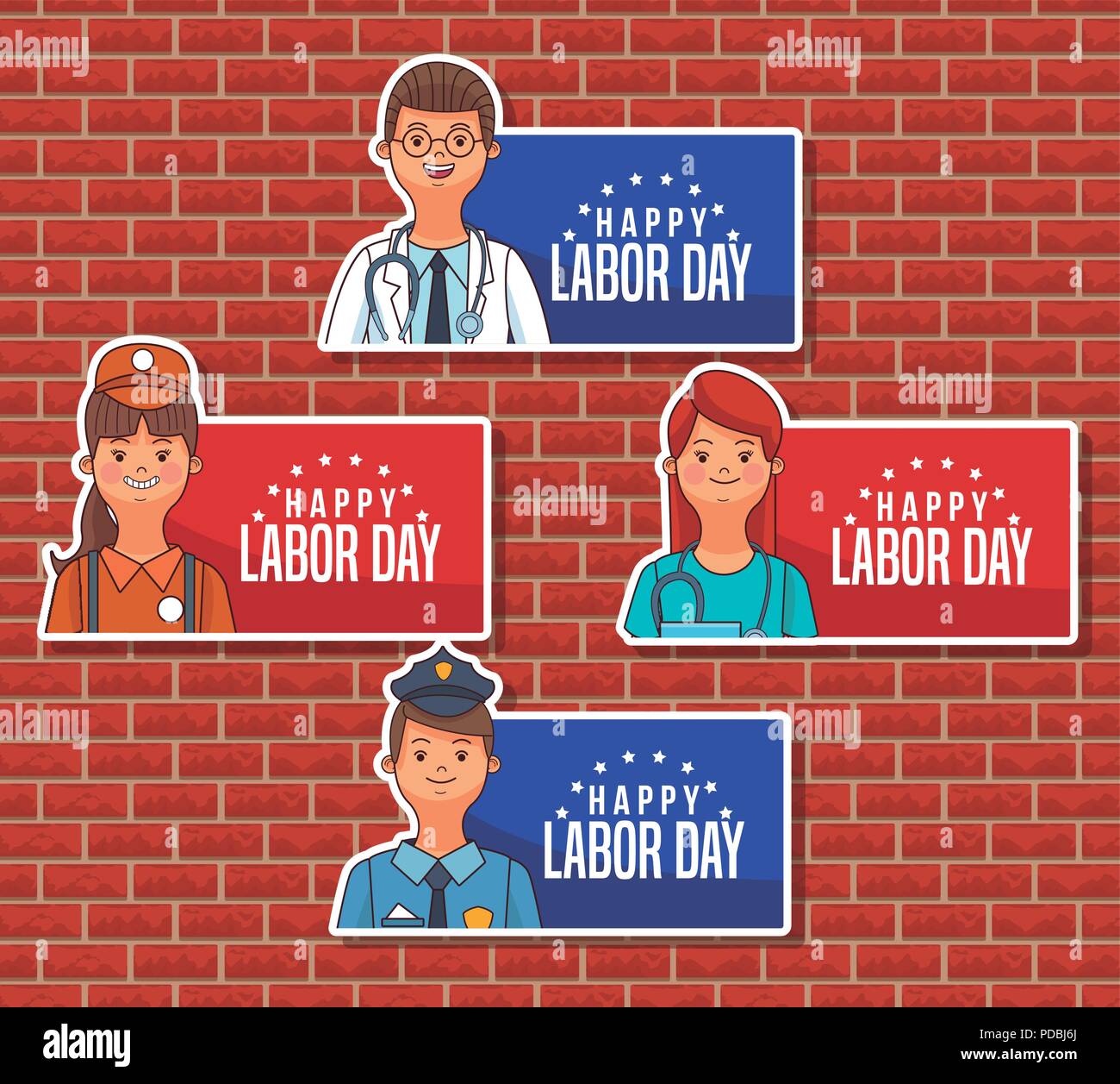 happy-labor-day-emblems-stock-vector-image-art-alamy