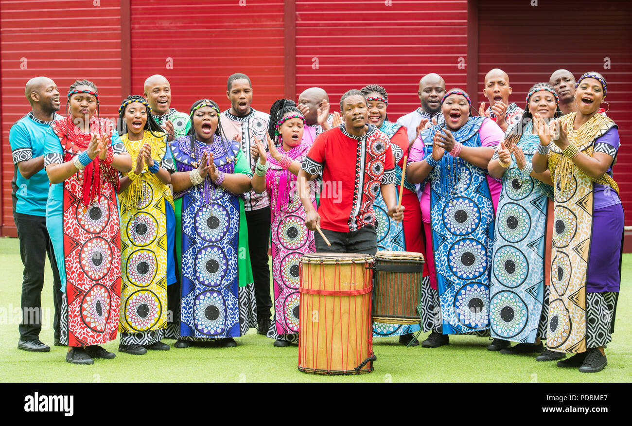 Soweto Gospel Choir, Edinburgh Fringe Festival, Scotland, UK - 1st August 2018 Stock Photo