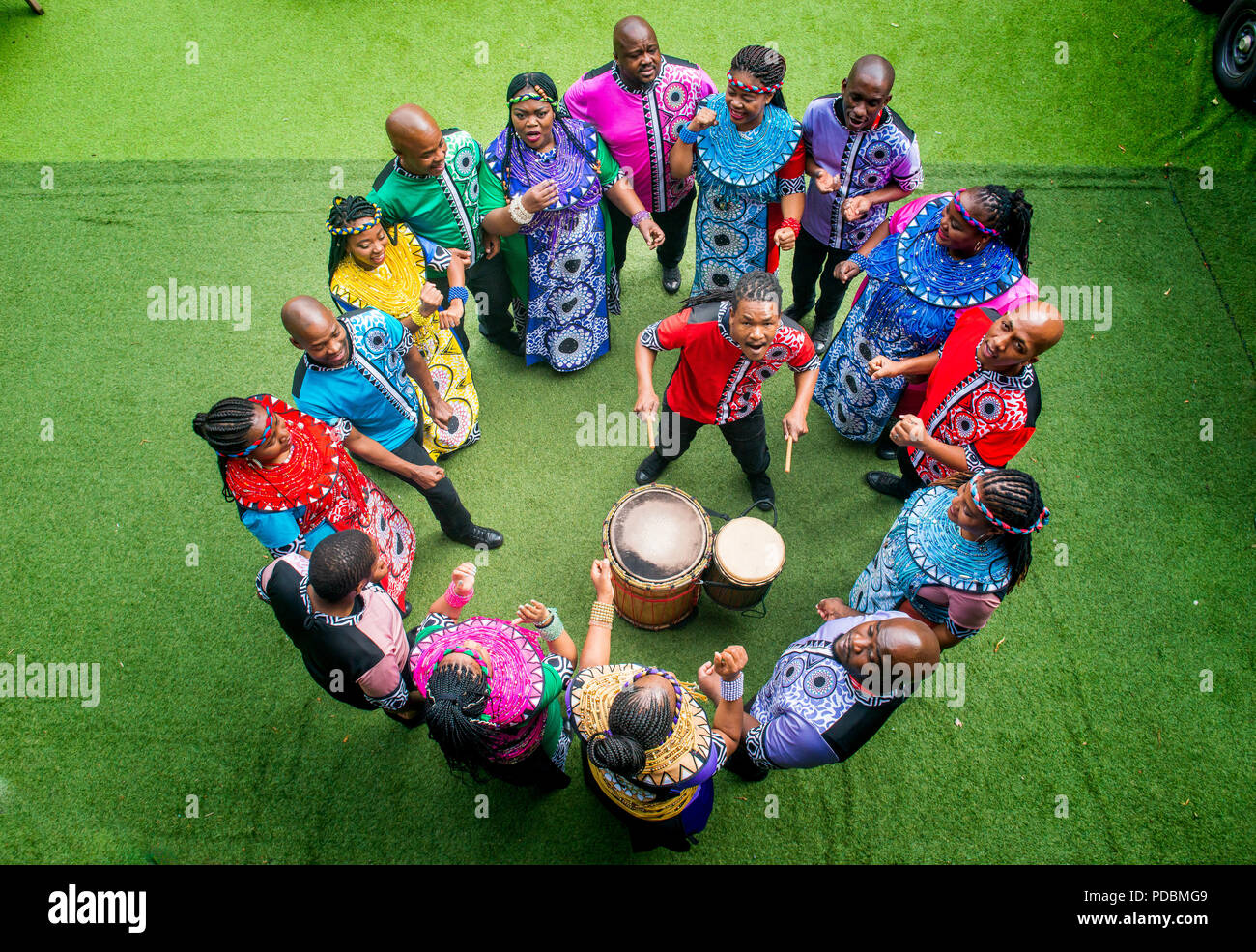 Soweto Gospel Choir, Edinburgh Fringe Festival, Scotland, UK - 1st August 2018 Stock Photo