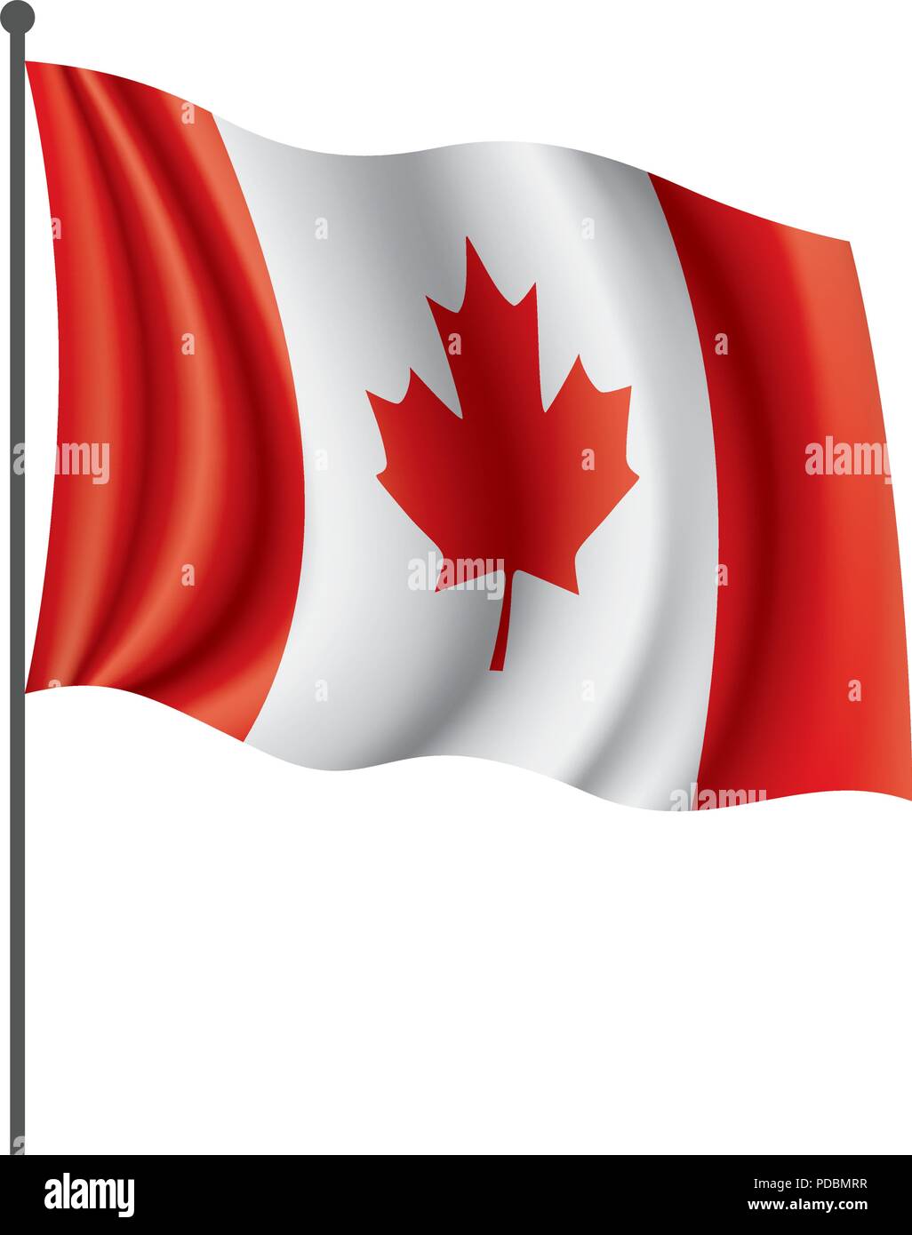 Canada flag, vector illustration on a white background Stock Vector ...