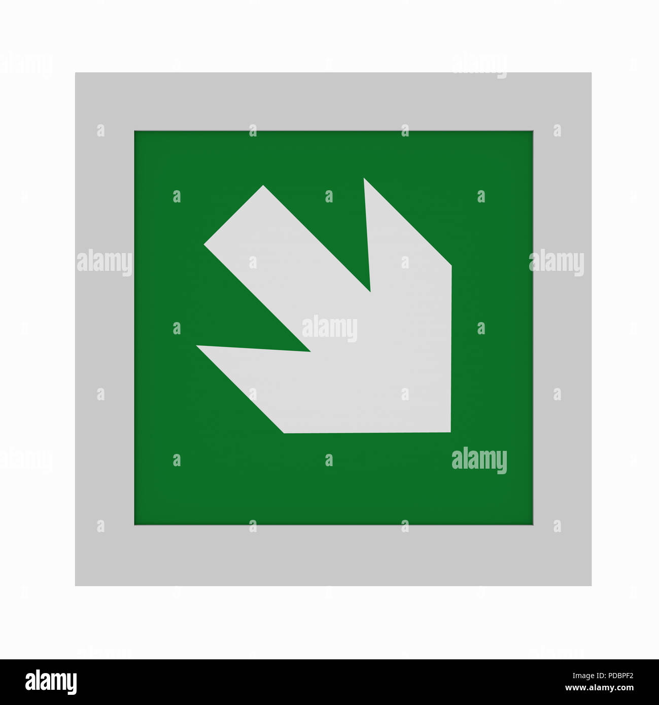 Directional Escape Sign current escape signs according to ASR A1.3: Directional arrow right ...