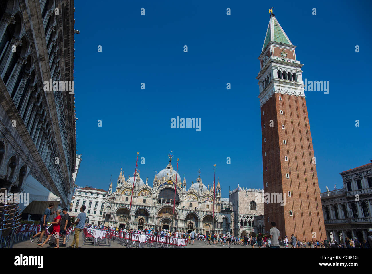 St. Mark's square in Venice - Piazza San Marco in Venice Stock Photo