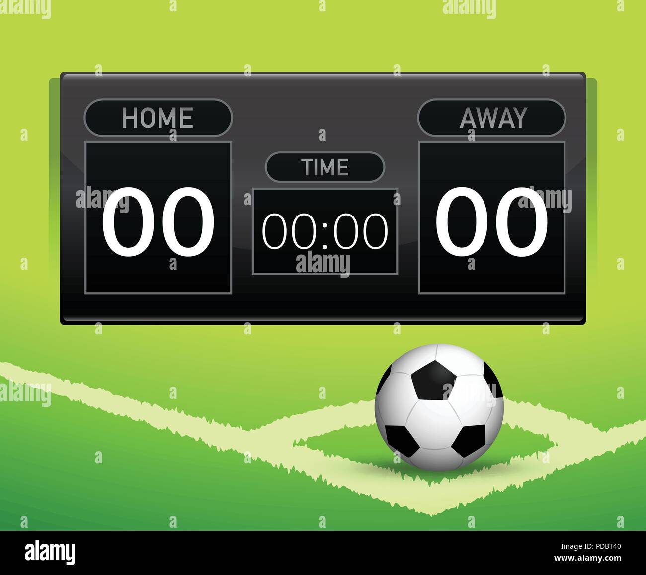 Soccer score board concept Stock Image & Art - Alamy