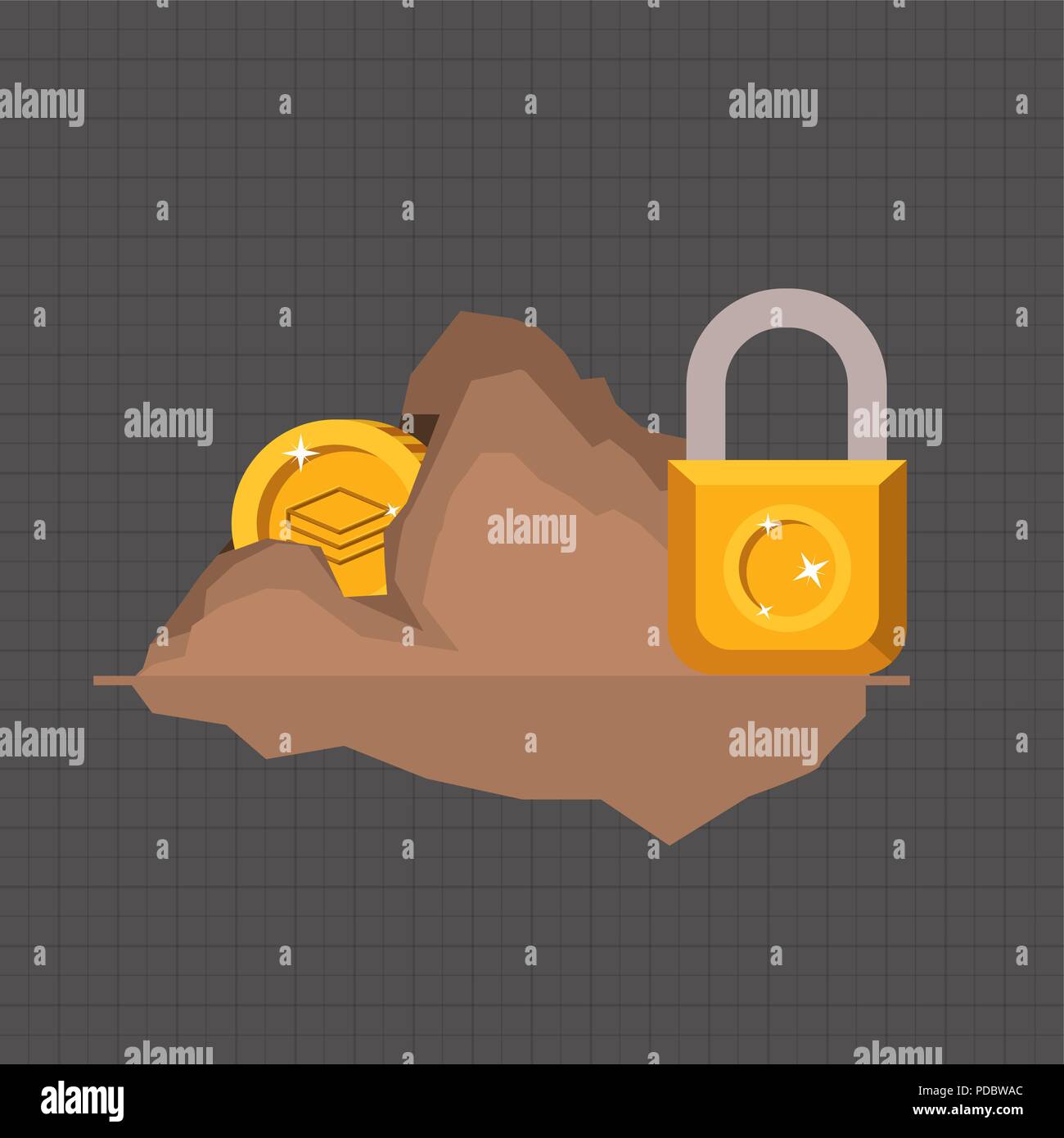 stratis mining set icons Stock Vector Image & Art - Alamy