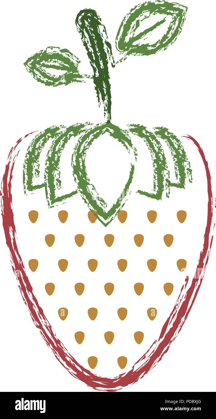 strawberry fresh fruit icon Stock Vector Image & Art - Alamy