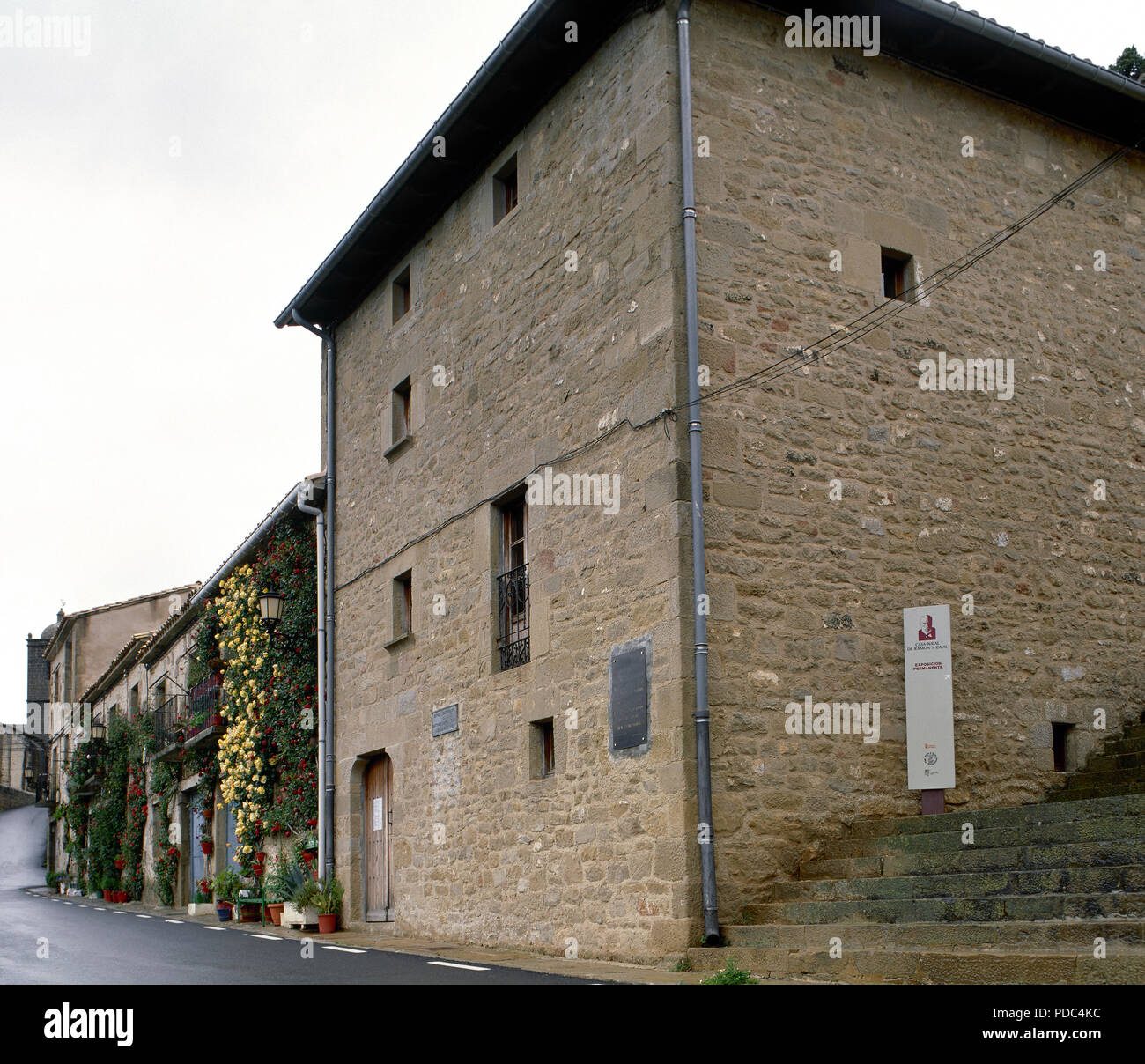 Santiago Ramon y Cajal (Petilla de Aragon, 1852-Madrid, 1934). Spanish neuroscientist. Nobel Prize in 1906. Birthplace. Petilla de Aragon, Navarra, Spain. Stock Photo