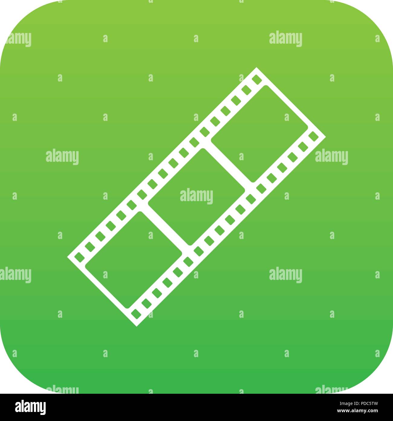 Film strip icon digital green Stock Vector Image & Art - Alamy