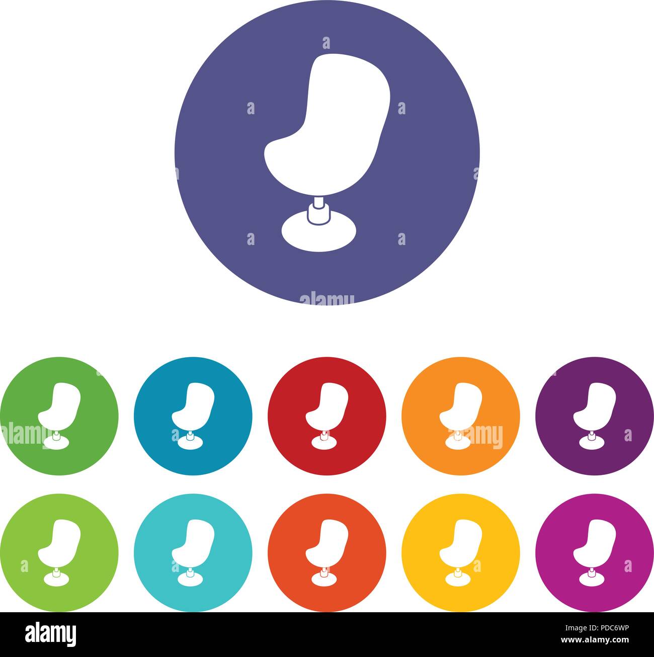 Modern chair icons set vector color Stock Vector Image & Art - Alamy