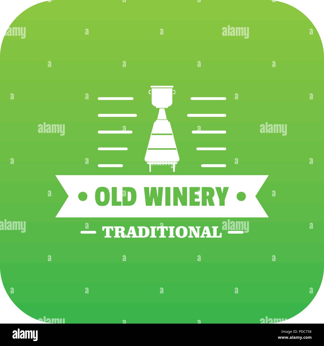 Old winery icon green vector Stock Vector Image & Art - Alamy
