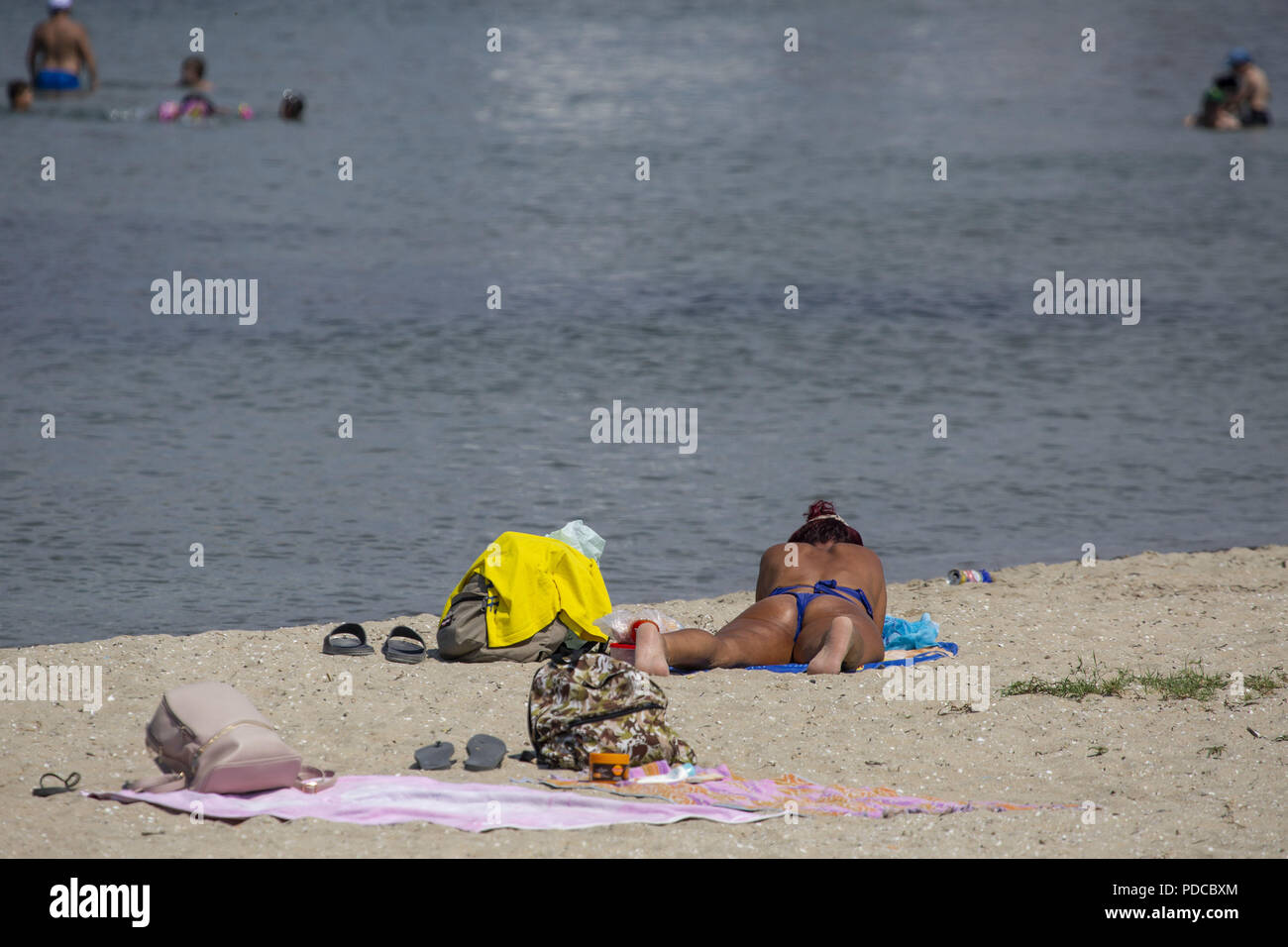 Perea Thessaloniki Greece 7th Aug 2018 A Woman Is Seen