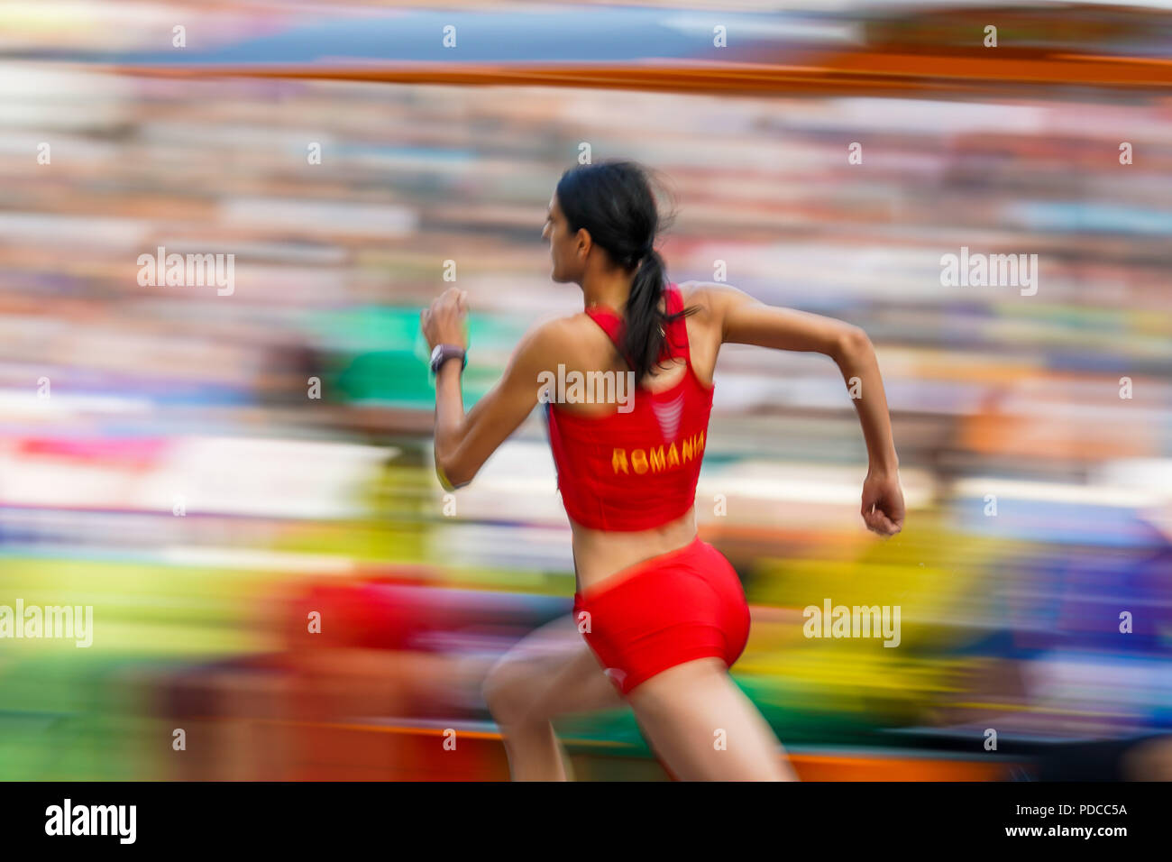 Berlin, Germany. August 8, 2018: Daniela Stanciu of Romania during High
