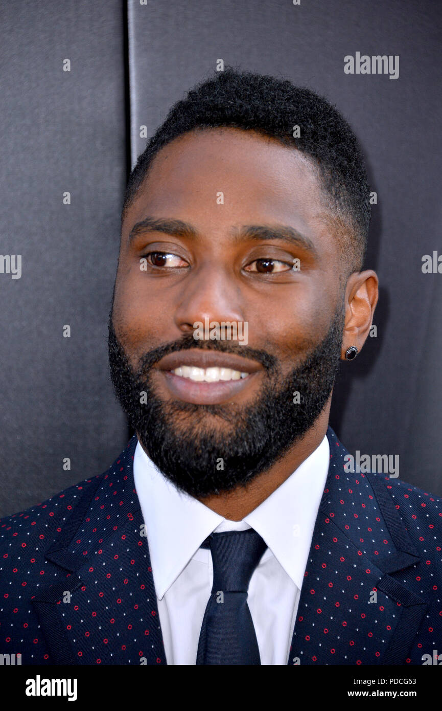 LOS ANGELES, CA. August 08, 2018 John David Washington at the Los