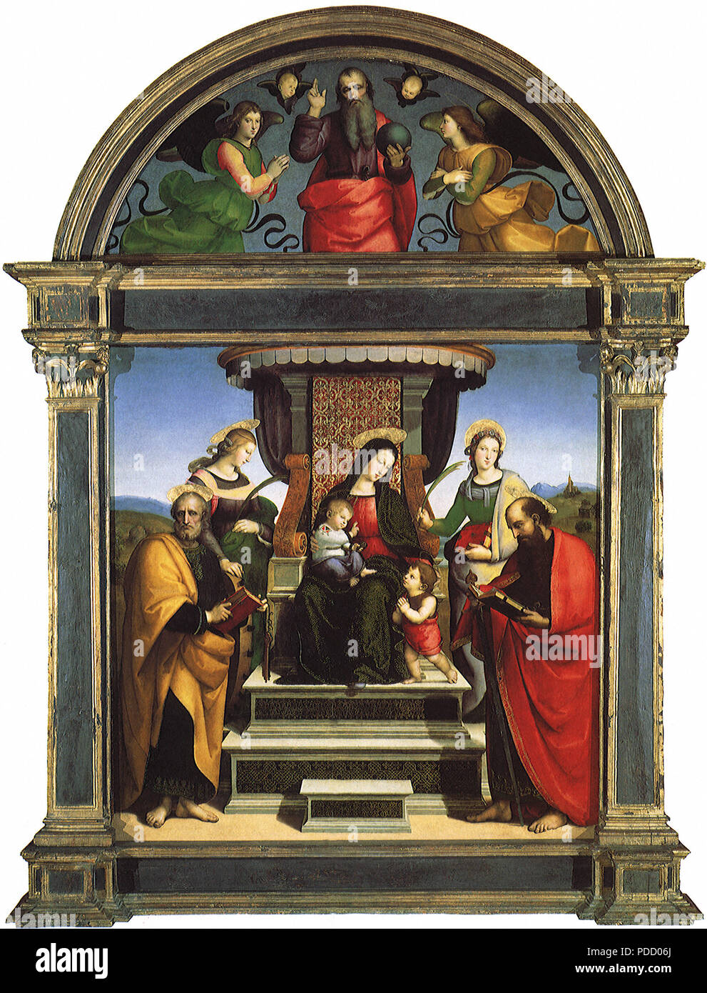 Colonna Altarpiece, Raphael, Raffaello S., . Stock Photo