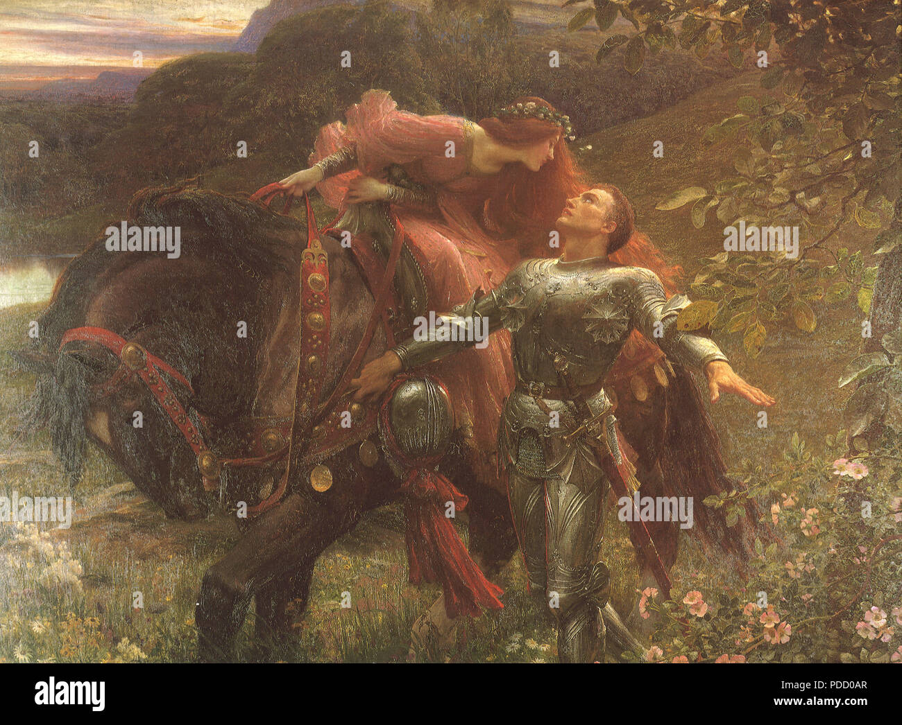 La Belle Dame Sans Merci, Dicksee, Sir Frank Stock Photo Alamy