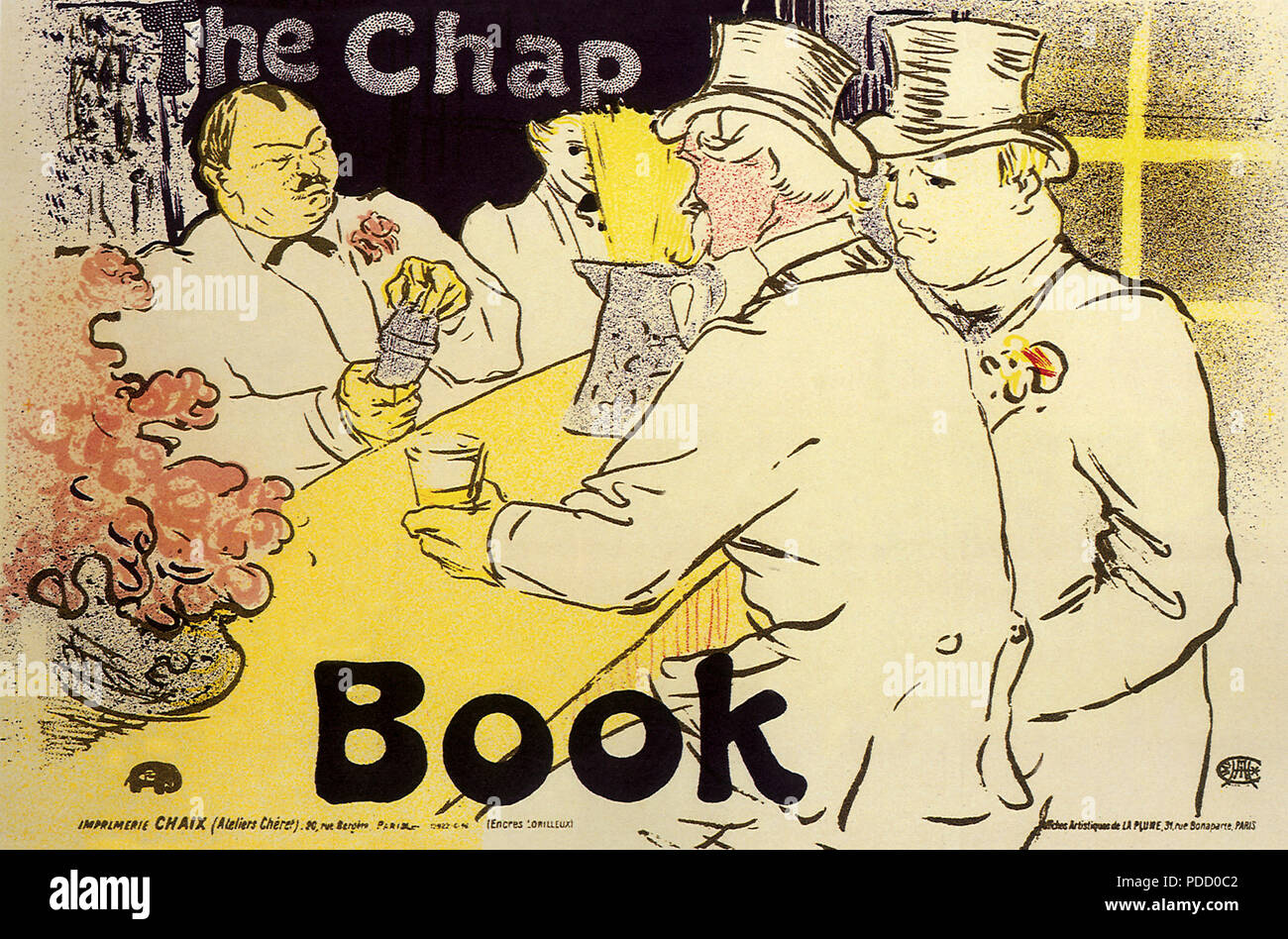 The Chap Book, Toulouse-Lautrec, Henri de, 1895. Stock Photo