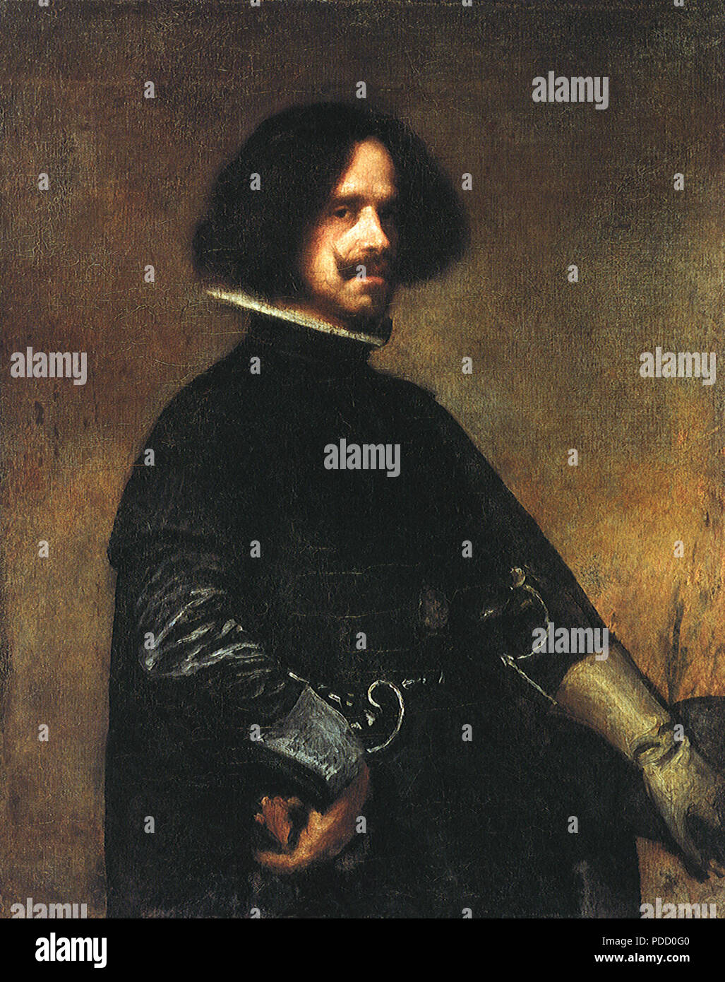 Self-Portrait, Velazquez, Diego Rodriguez, . Stock Photo
