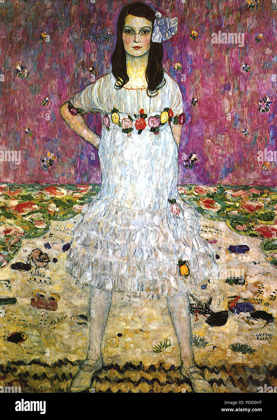 Portrait of Mäda Primavesi, Klimt, Gustav, 1912. Stock Photo