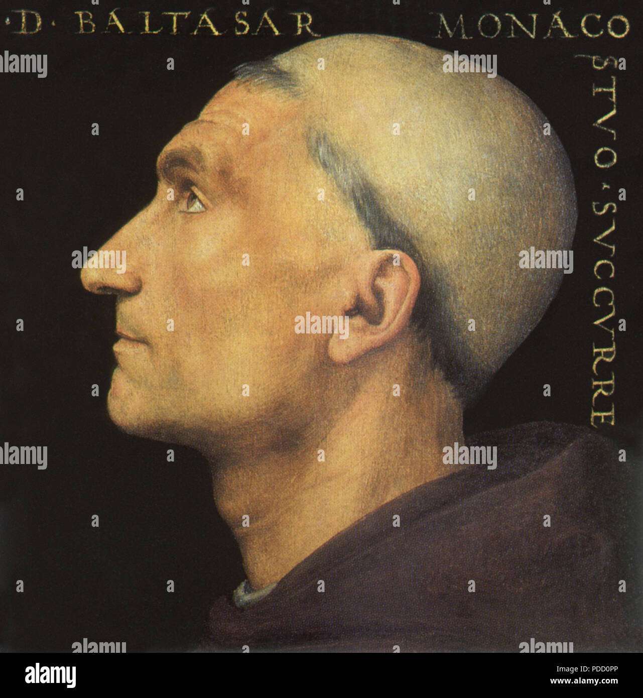 Vallambrosano Portrait, Perugino, Il, . Stock Photo