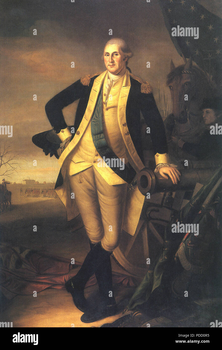George Washington 1779, Peale, Charles Willson, 1779. Stock Photo