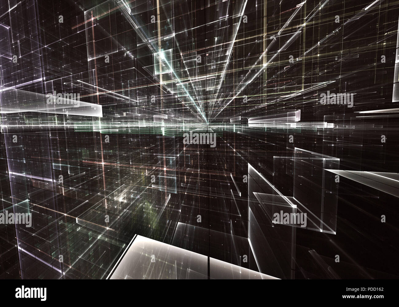 Abstract technology 3D illustration Stock Photo - Alamy