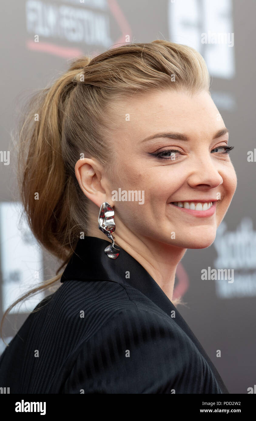 EIFF, Cineworld Fountian Park, Natalie Dormer and director Anthony Byrne on the red carpet for the premier Stock Photo