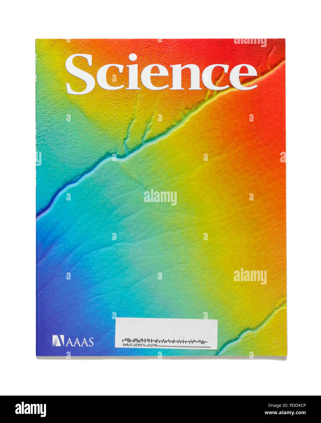 Peer reviewed science research journals.  This journal, Science, is published by the American Association for the Advancement of Science (AAAS). Stock Photo