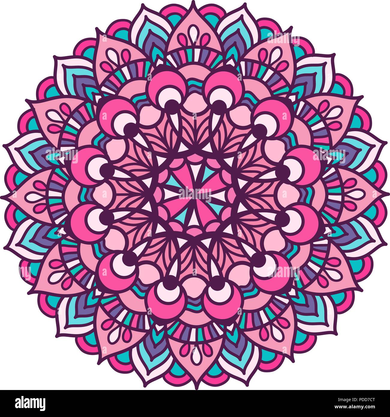 Mandala color hi-res stock photography and images - Alamy