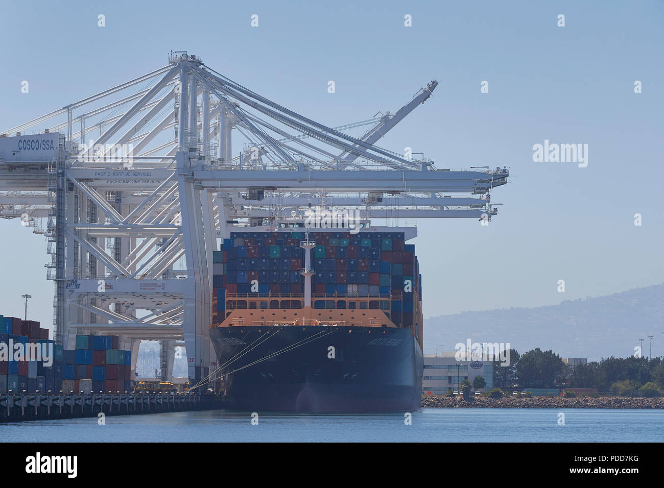 Giant Wan Hai Lines Container Ship, KOTA PERABU, Moored In Pier J At
