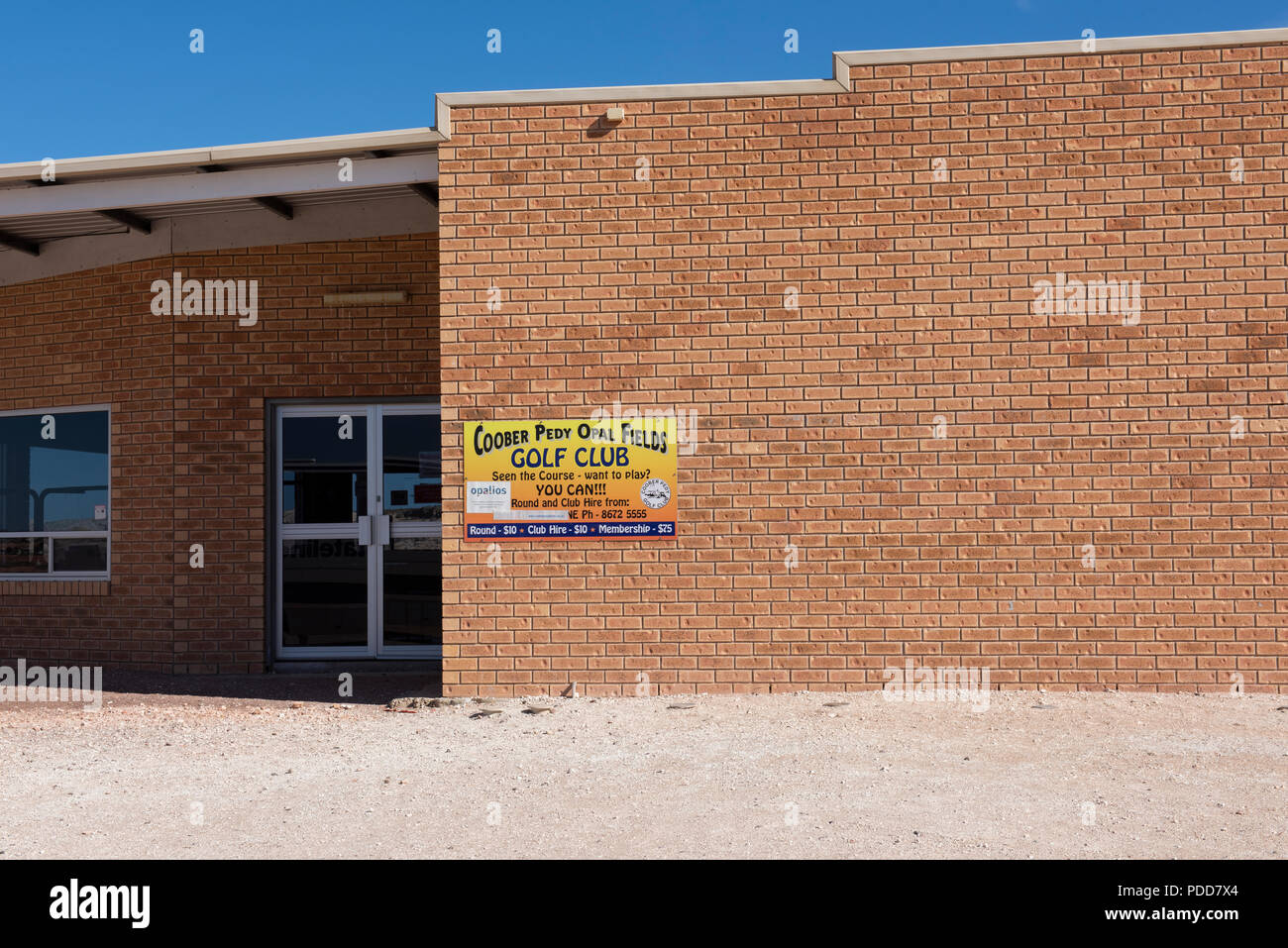 Australia, South Australia, Coober Pedy. Opal Fields Golf Club, 18 hole completely grassless