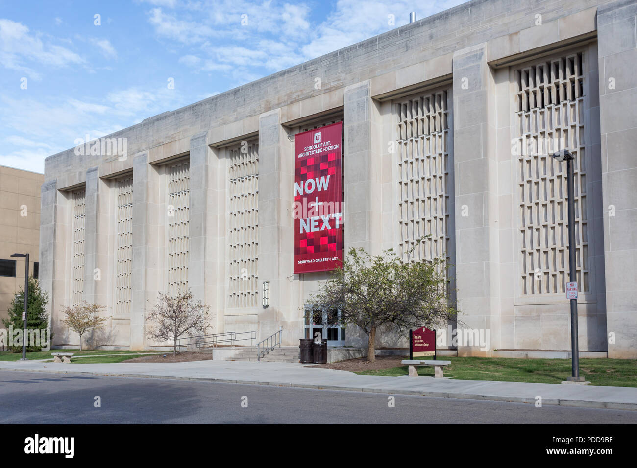 BLOOMINGTON, IN/USA - OCTOBER 22, 2017: School of Art, Architecture and Design on the campus of the University of Indiana. Stock Photo