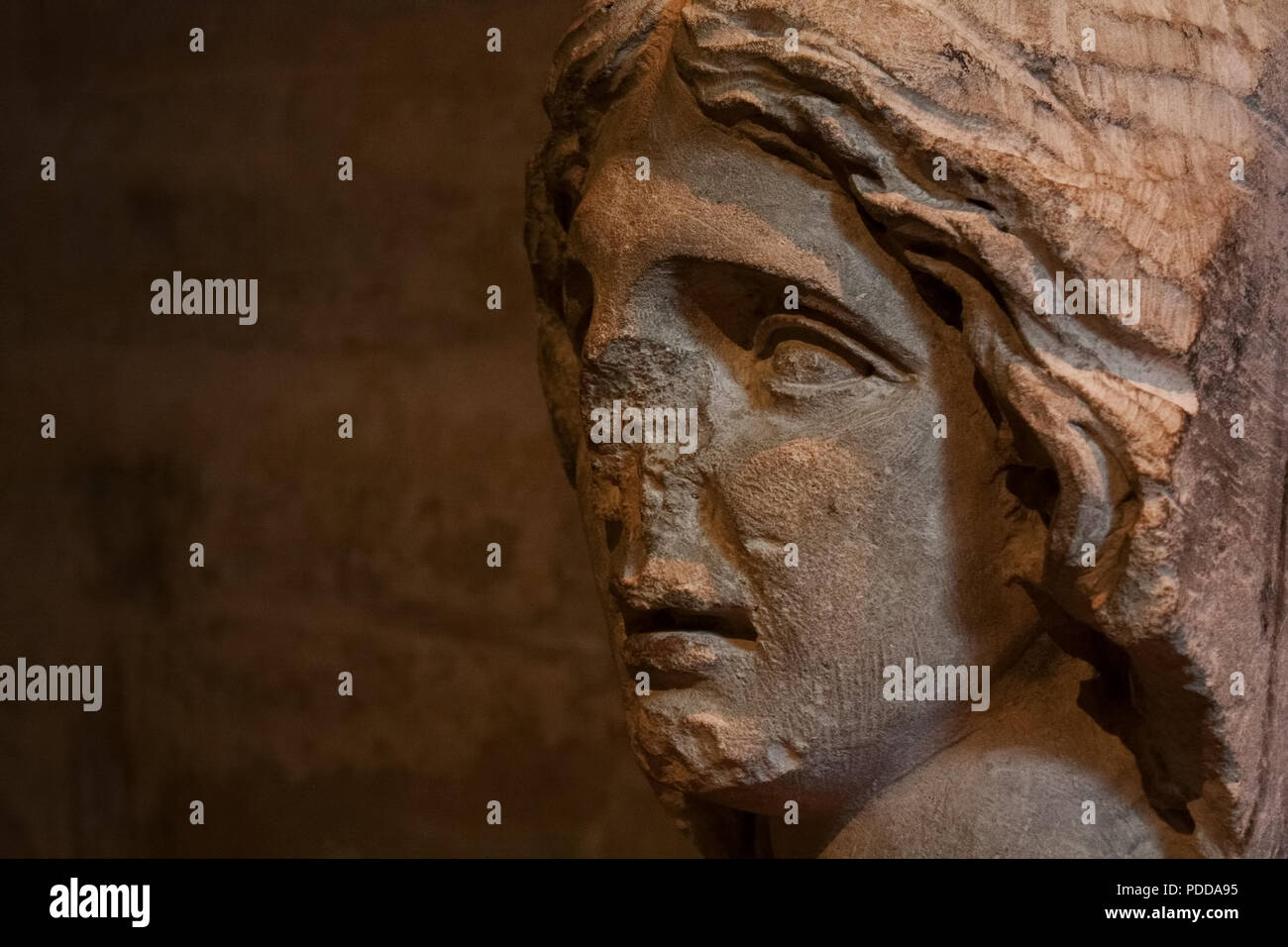 Damaged statue missing nose Stock Photo Alamy