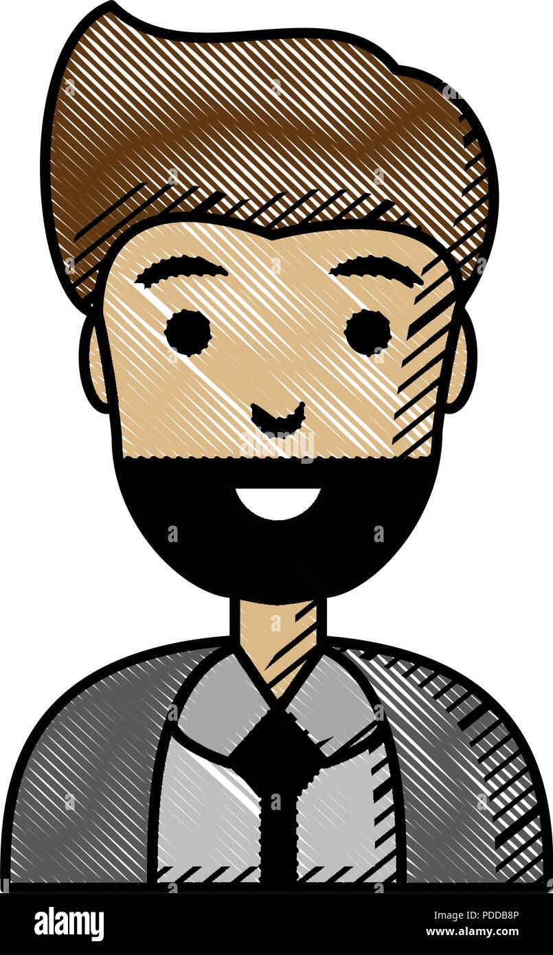 cartoon businessman icon over white background, vector illustration ...