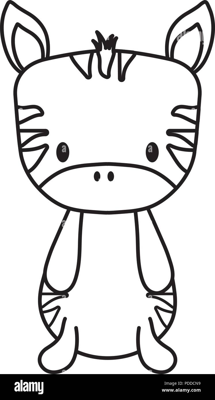 cute zebra icon over white background, vector illustration Stock Vector ...