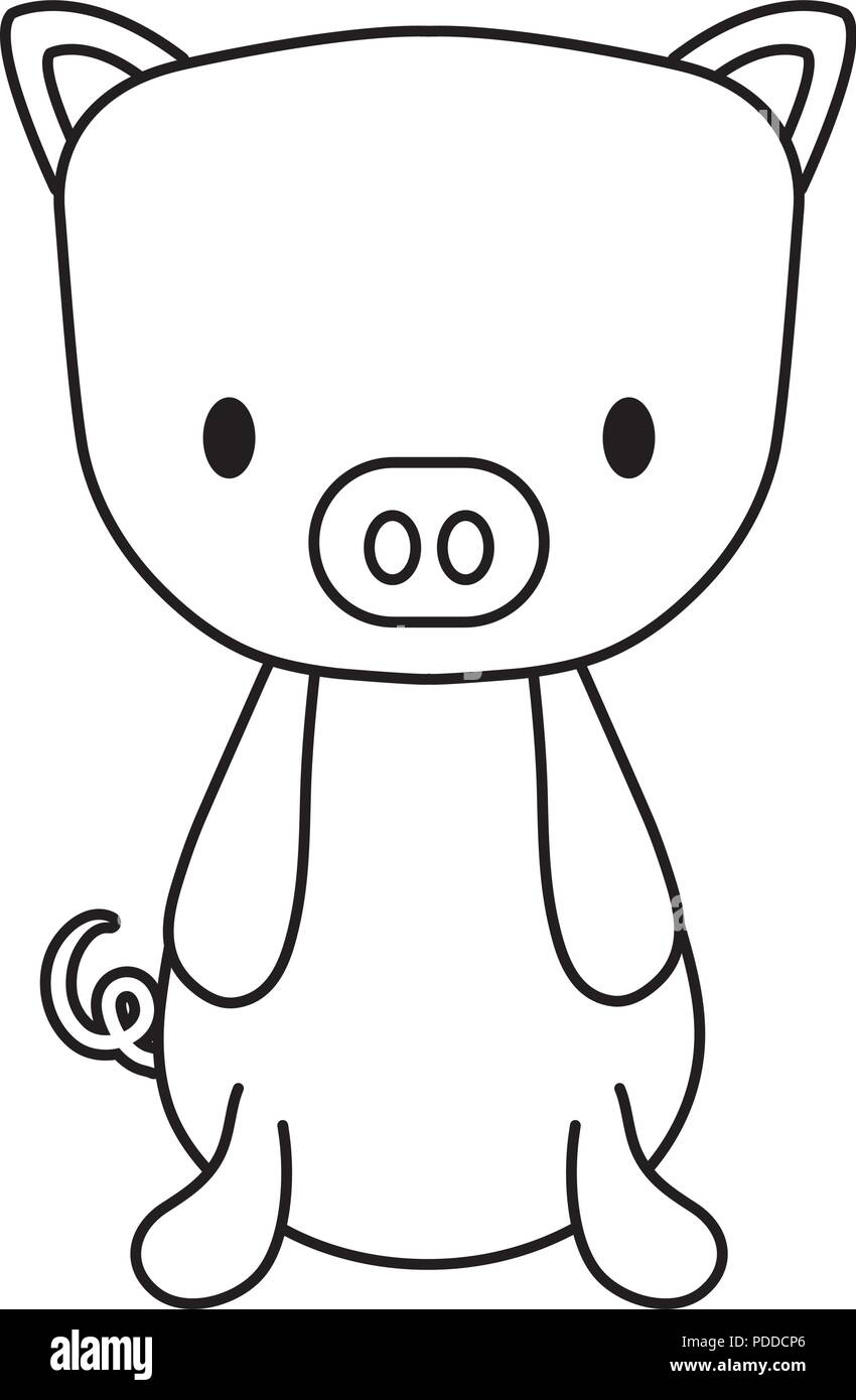 Pig Face Black And White Stock Photos Images Alamy