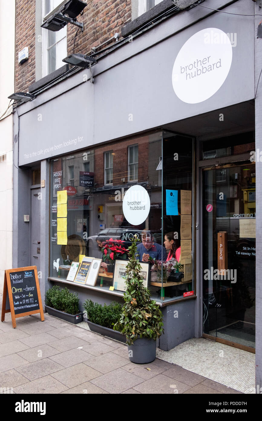 Exterior of the Brother Hubbard (North) cafe on Capel Street in Dublin