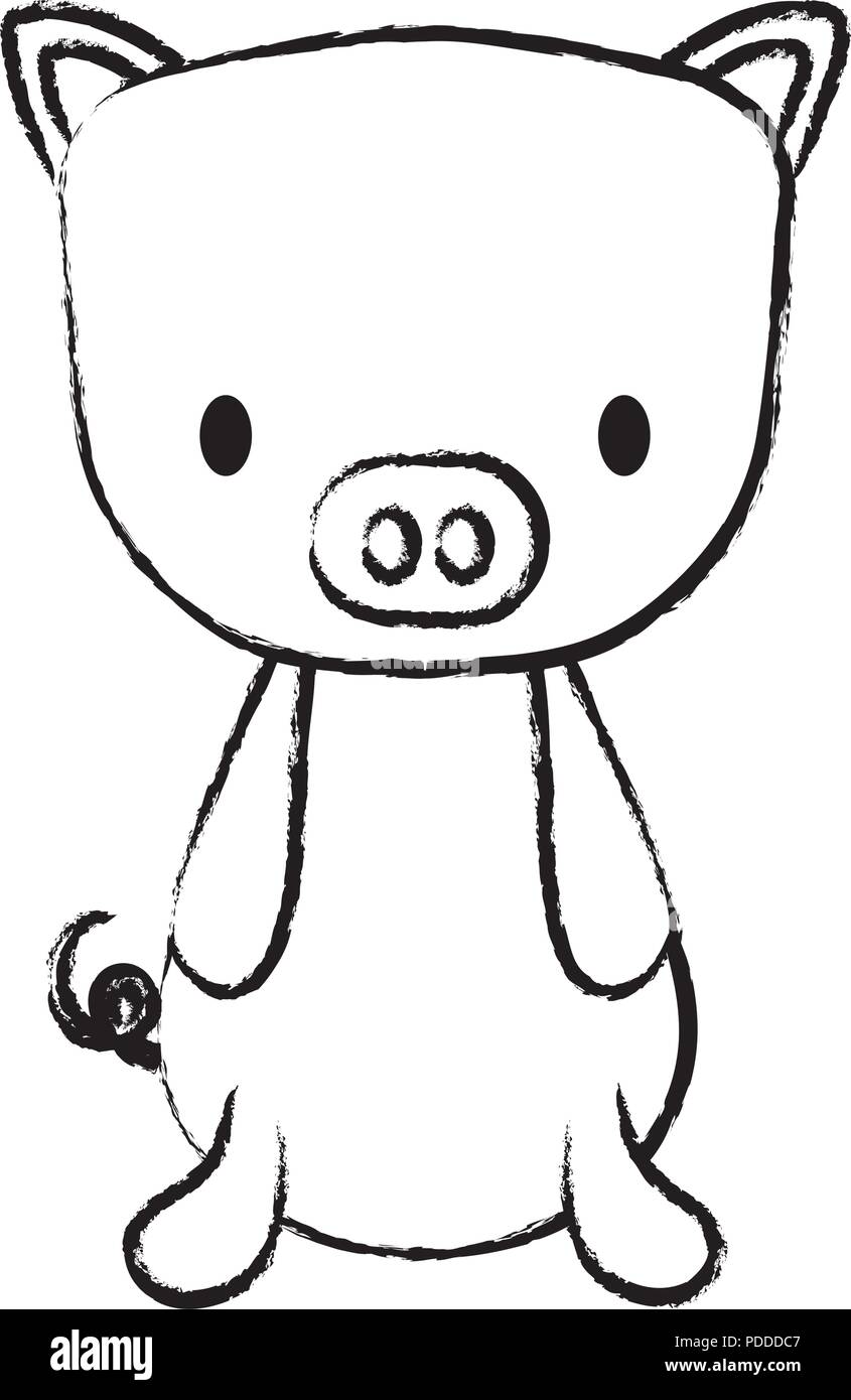 Pig Face Black And White Stock Photos Images Alamy