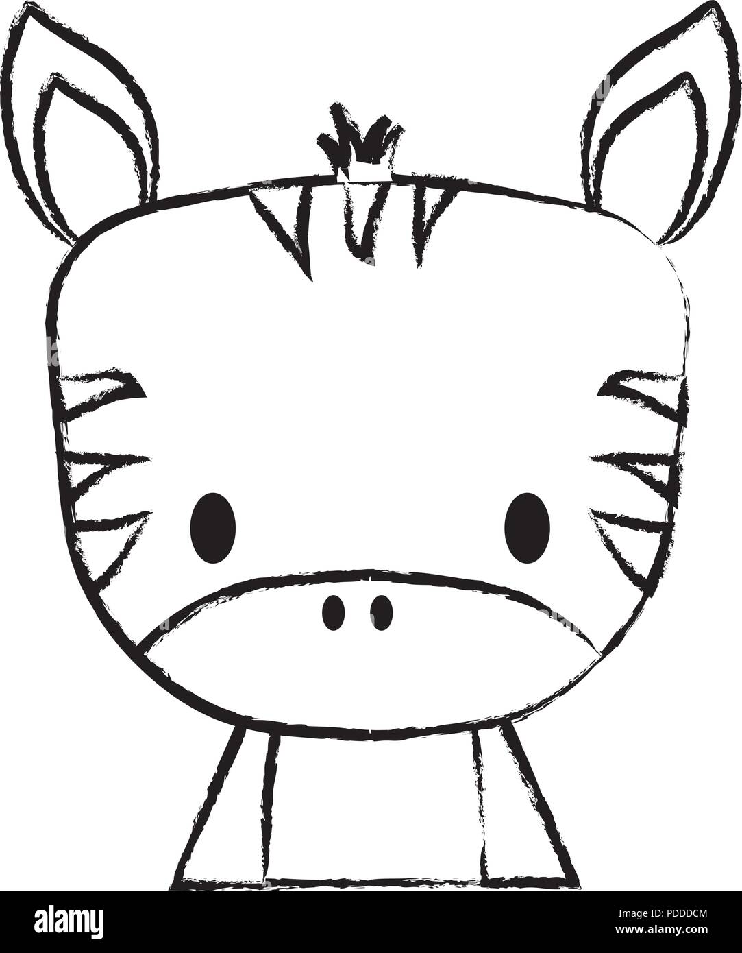 cute zebra icon over white background, vector illustration Stock Vector ...
