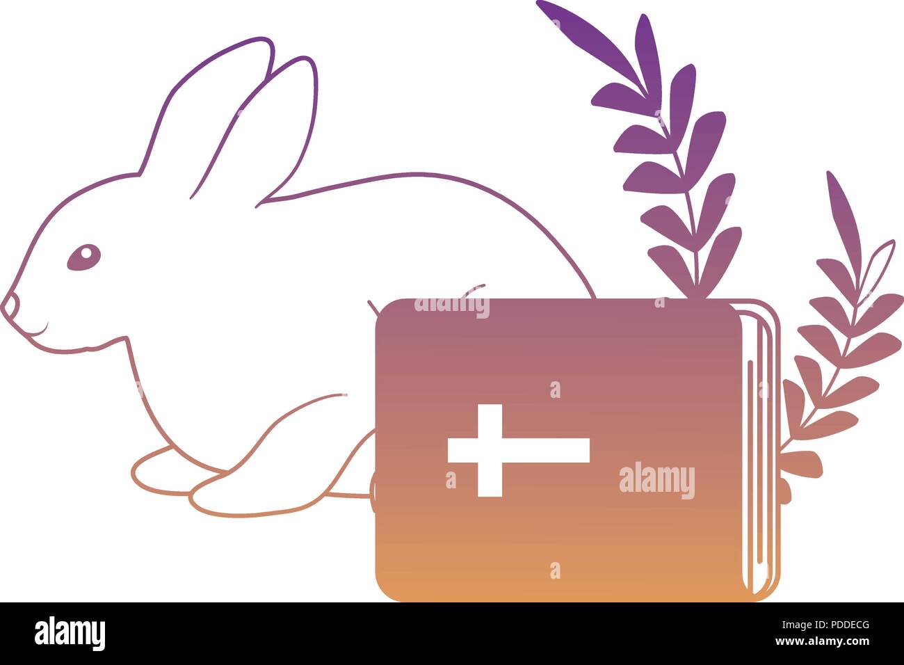 bible and cute rabbit over white background, vector illustration Stock ...