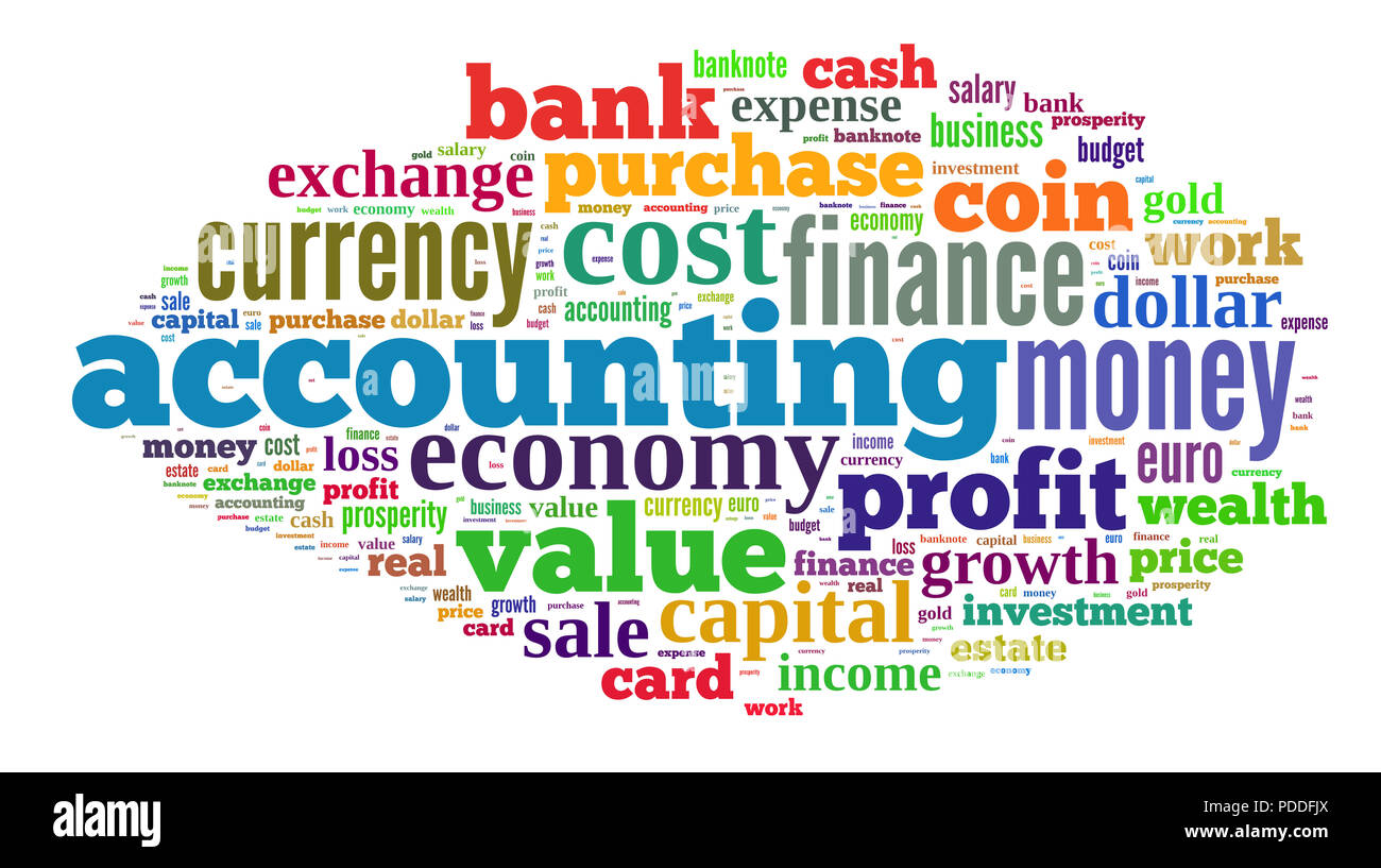 Background concept wordcloud illustration of finance and business words ...