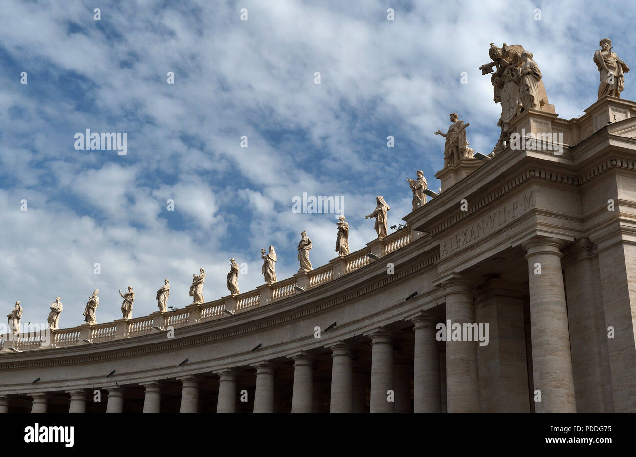 st.peter's basilica;st.peter's square;columns and statues;vatican city ...