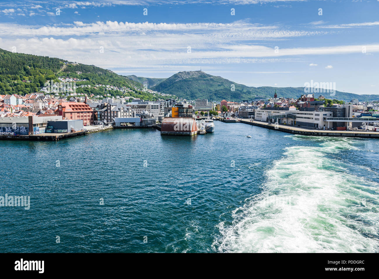 Bergen Harbour, Norway Stock Photo