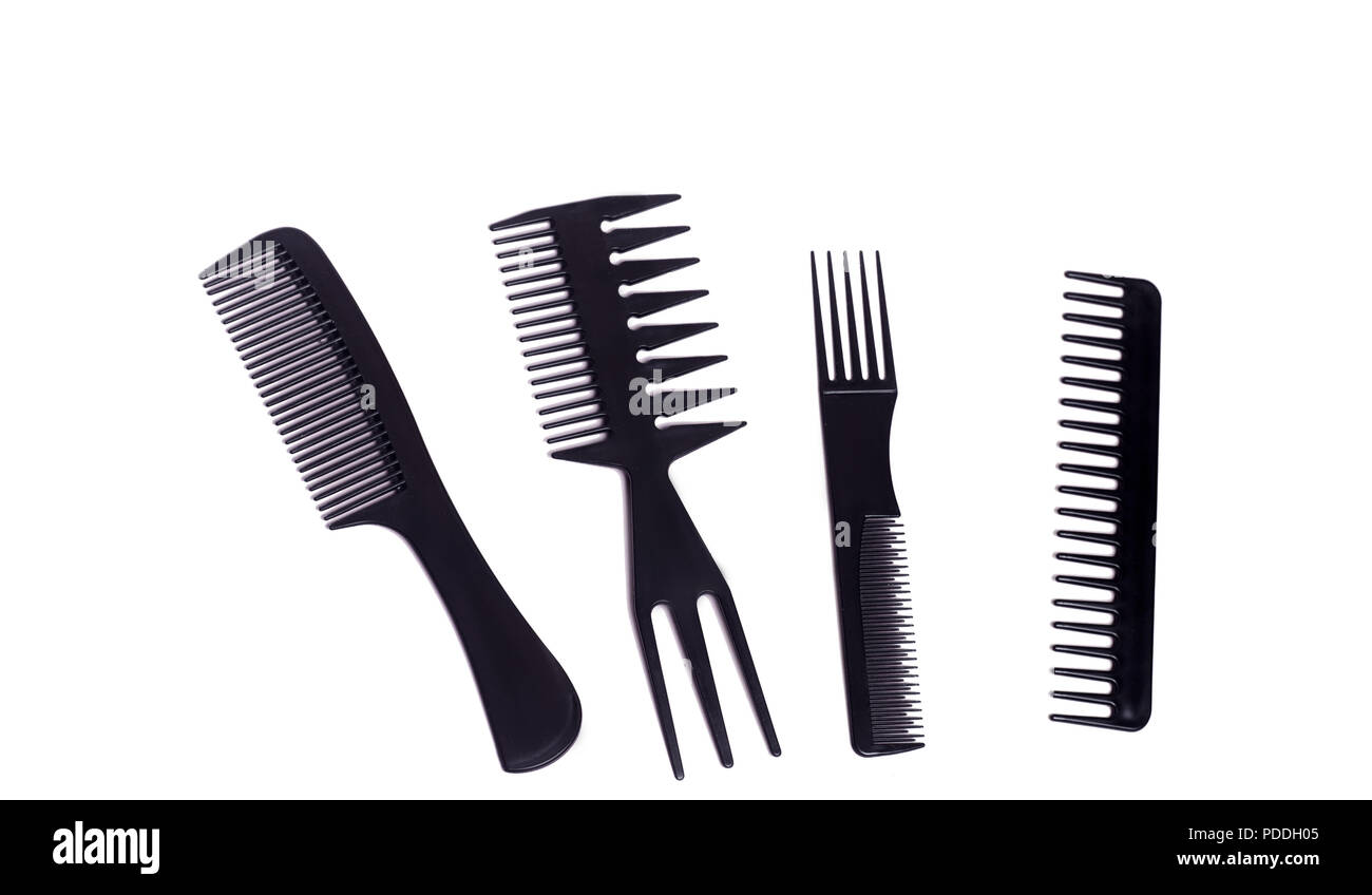 Comb Isolated On White Background Tools Of The Hairdresser The