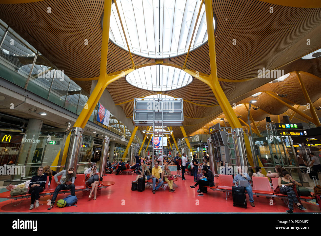 Barajas airport in Madrid, Spain Stock Photo