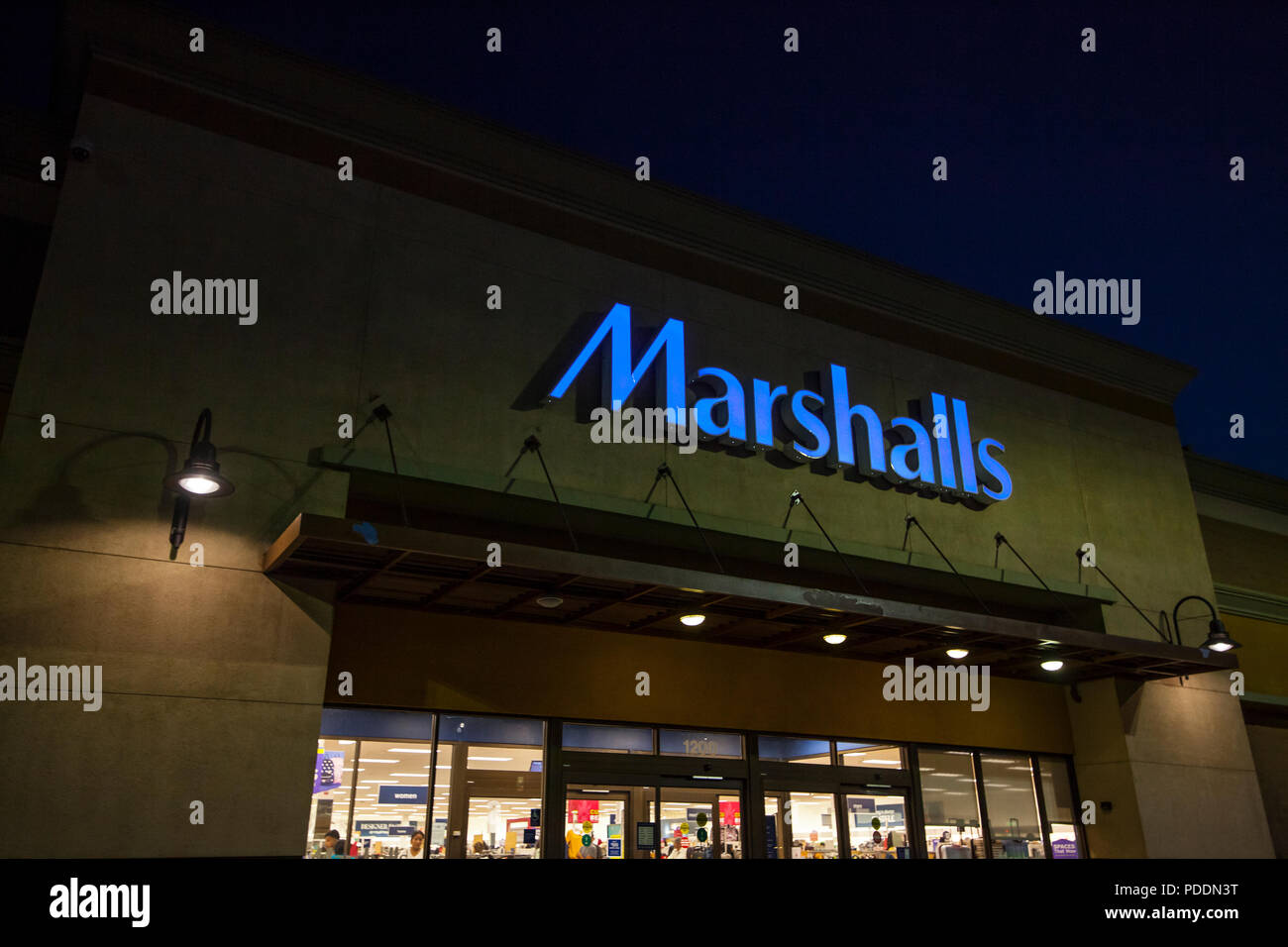 A Marshalls store in Atwater California USA Stock Photo