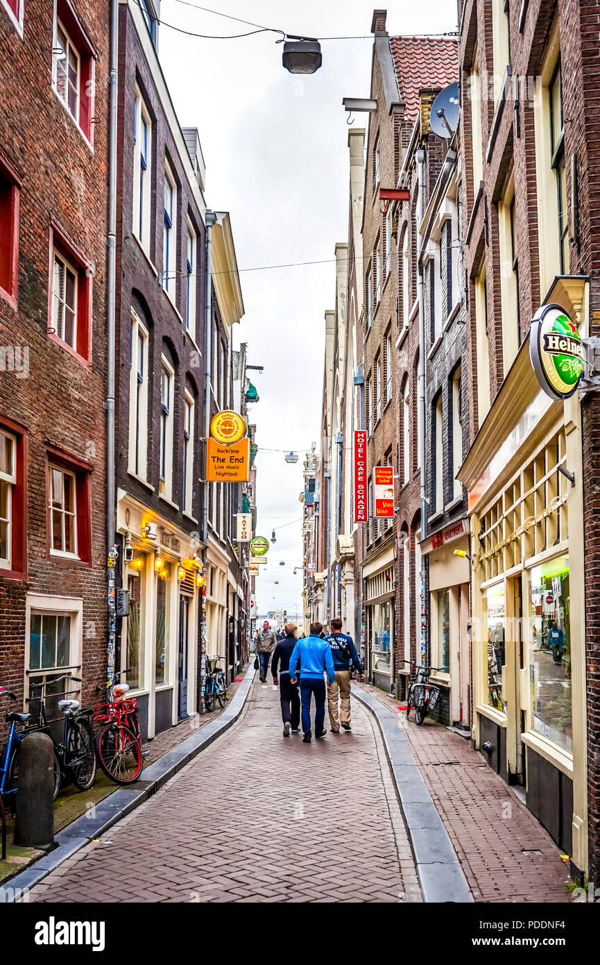 Narrow Streets with historic buildings in the center of the old city of