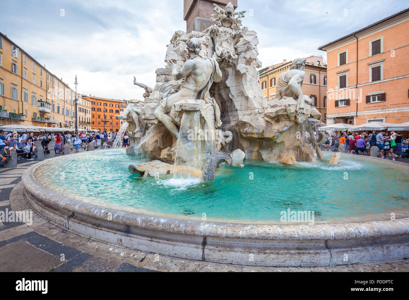 Rome, Italy 23.06.2018 Piazza Navona, one of the most beautiful