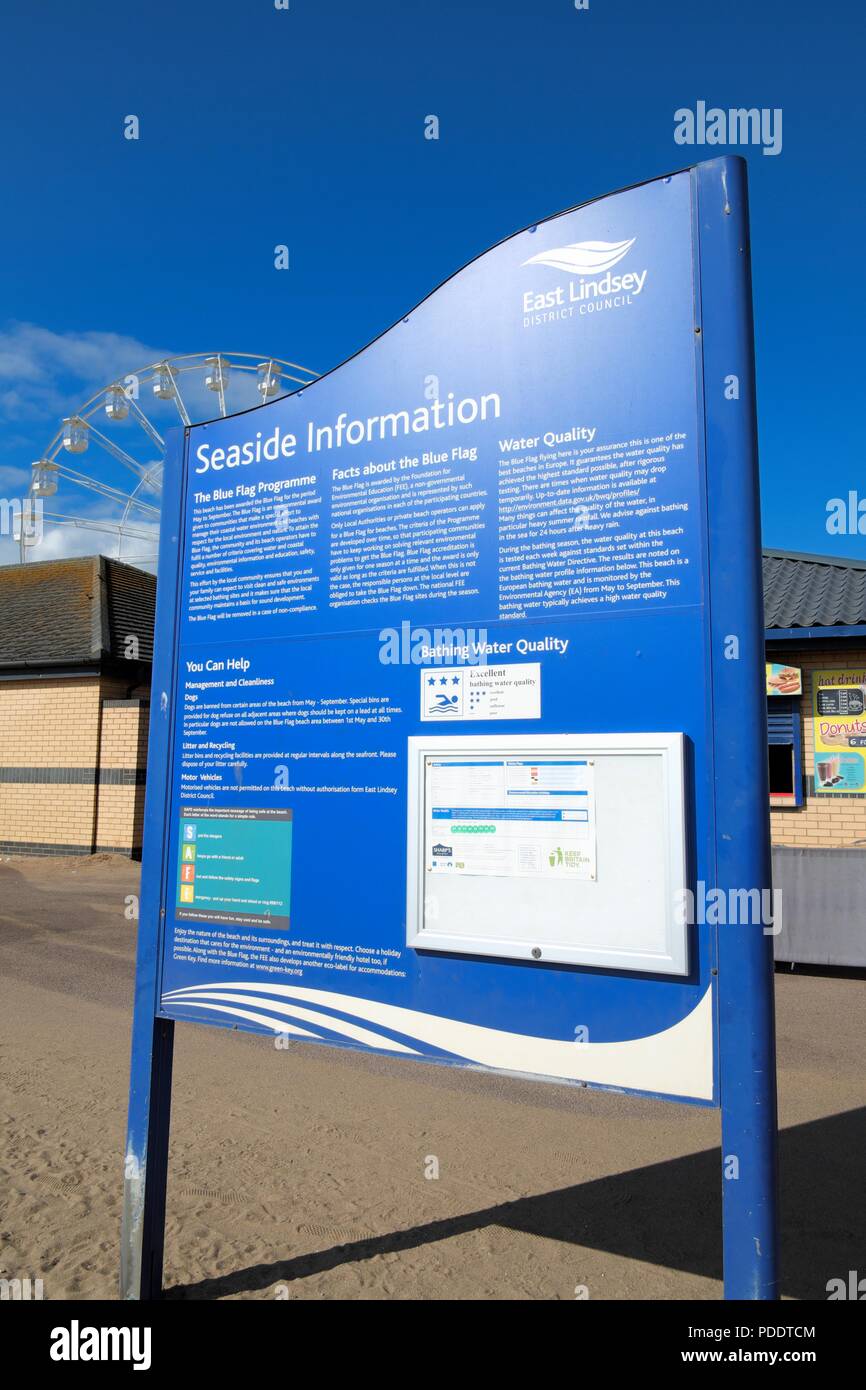 Seaside information,The blue flag programme, Tourist information sign