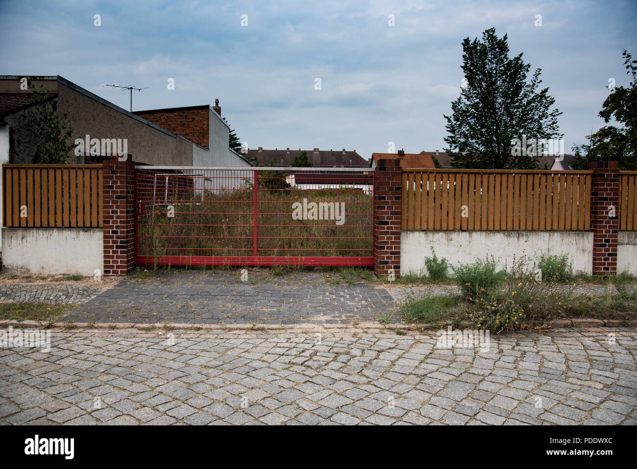 Eisenhüttenstadt, eine Stadt an der Grenze zu Polen Stock Photo