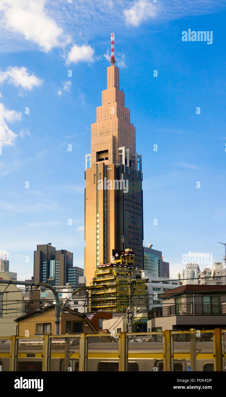 NTT Docomo Yoyogi Building in Shibuya Ward Tokyo Japan Asia Stock Photo