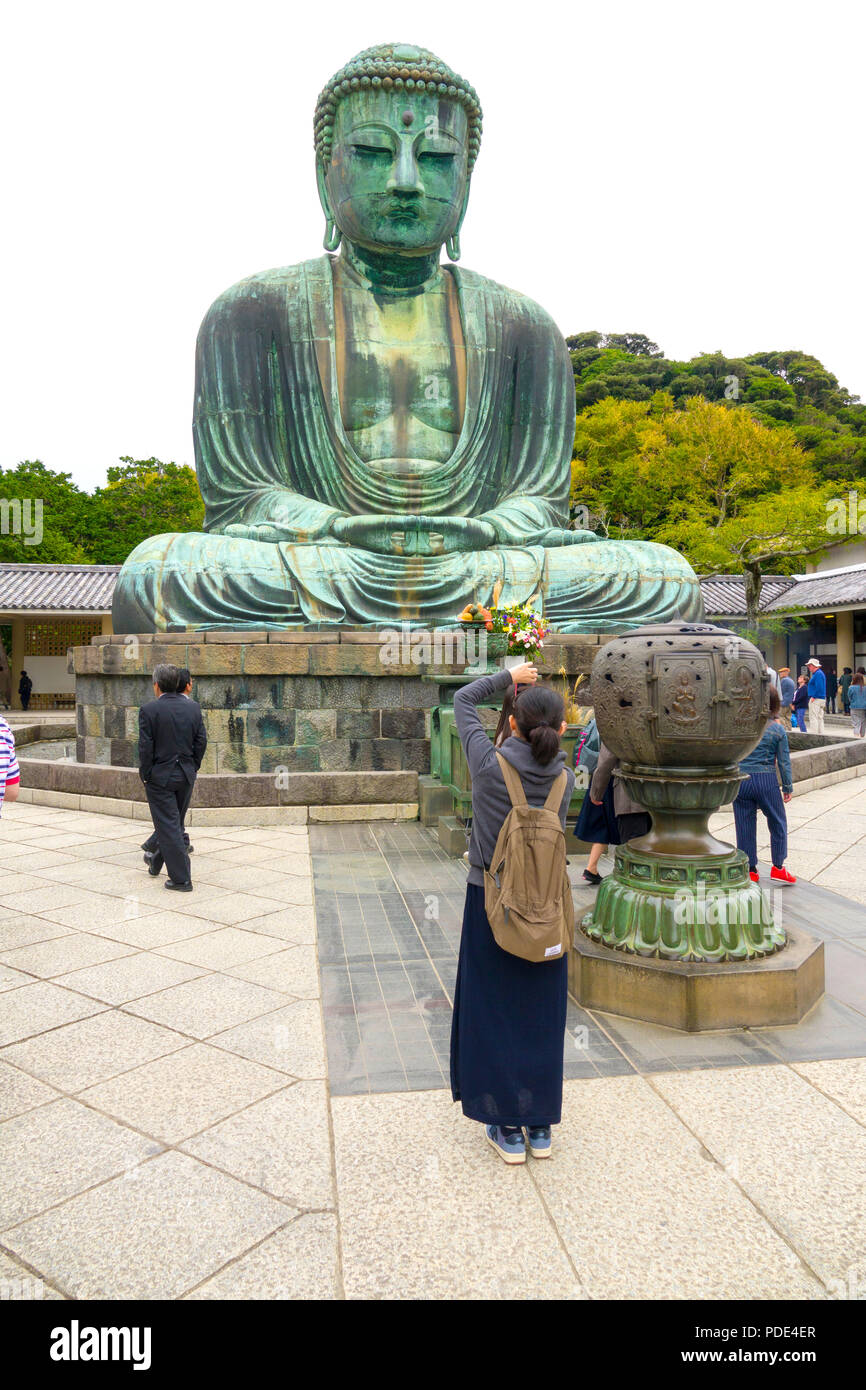 Tokyo Daibutsu Giant Buddha of Tokyo at Jorenji Temple Kamakura Tokyo